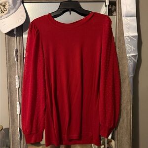 Elegant Red Women's Top